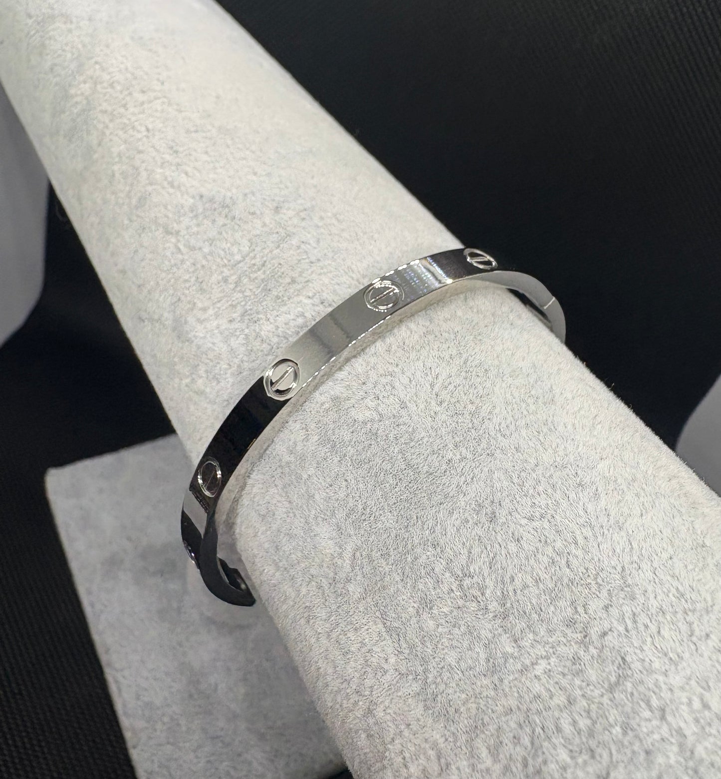 Silver C bracelet