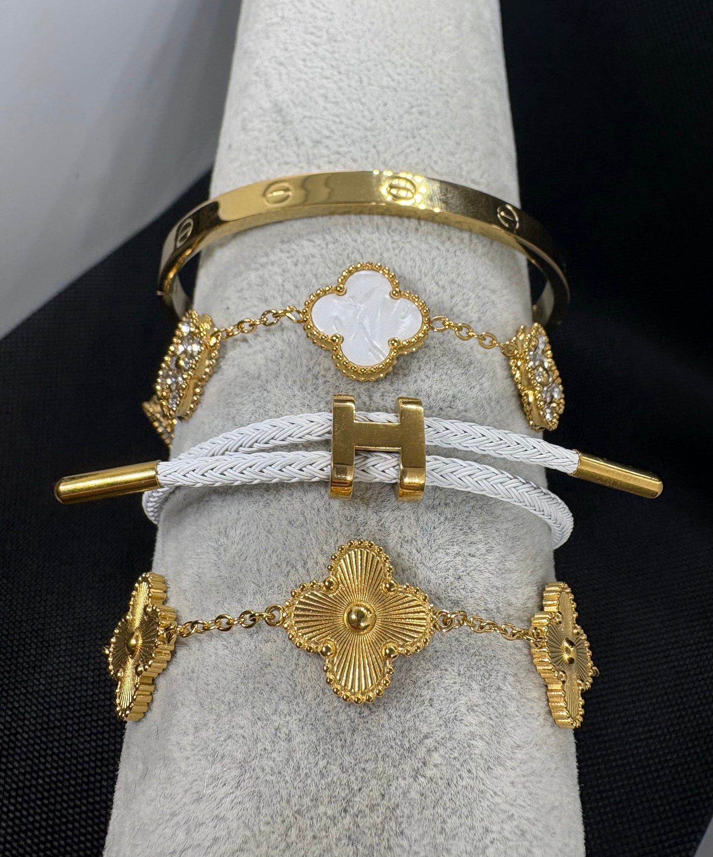 Gold & white luxe - stack